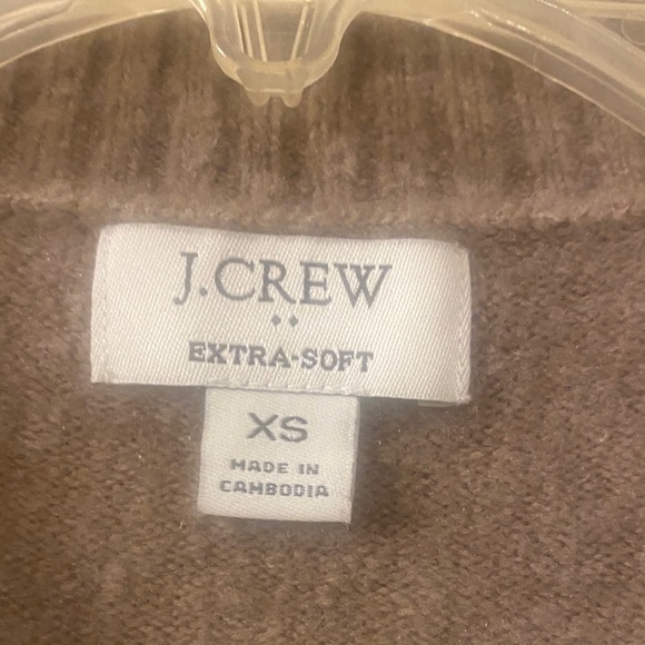 J. Crew Women's Tan Cardigan Sweater - Picture 2 of 3